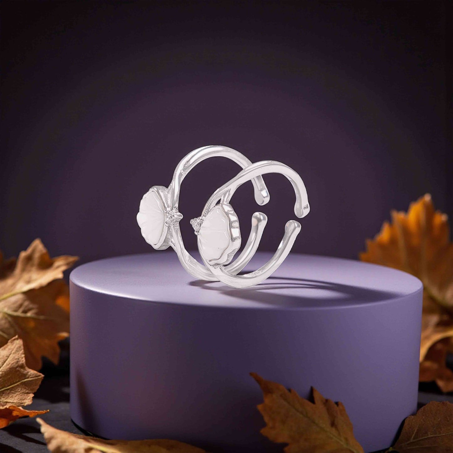 Rose Sterling Silver Toe Rings