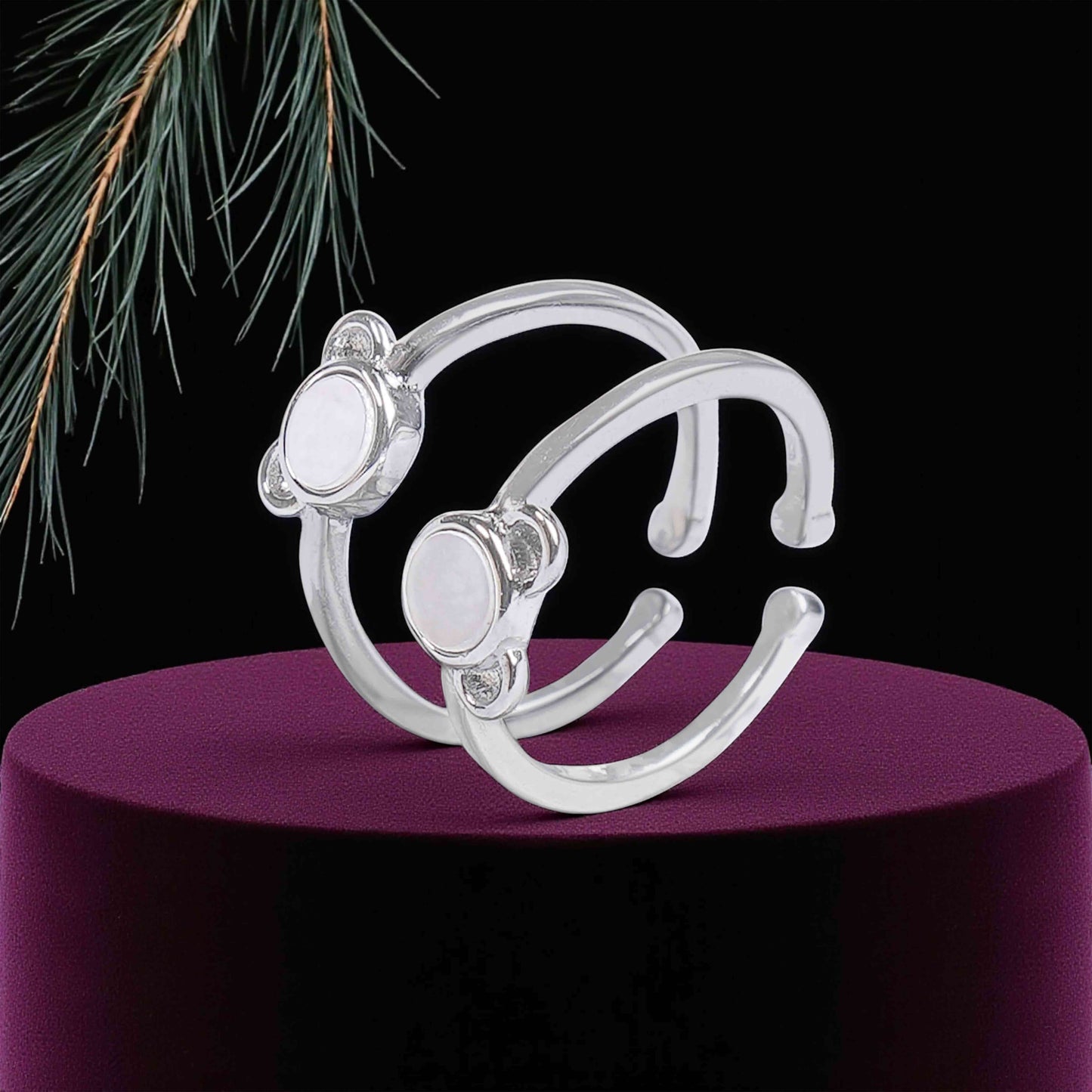 Whimsical Teddy Bear Sterling Silver Toe Rings