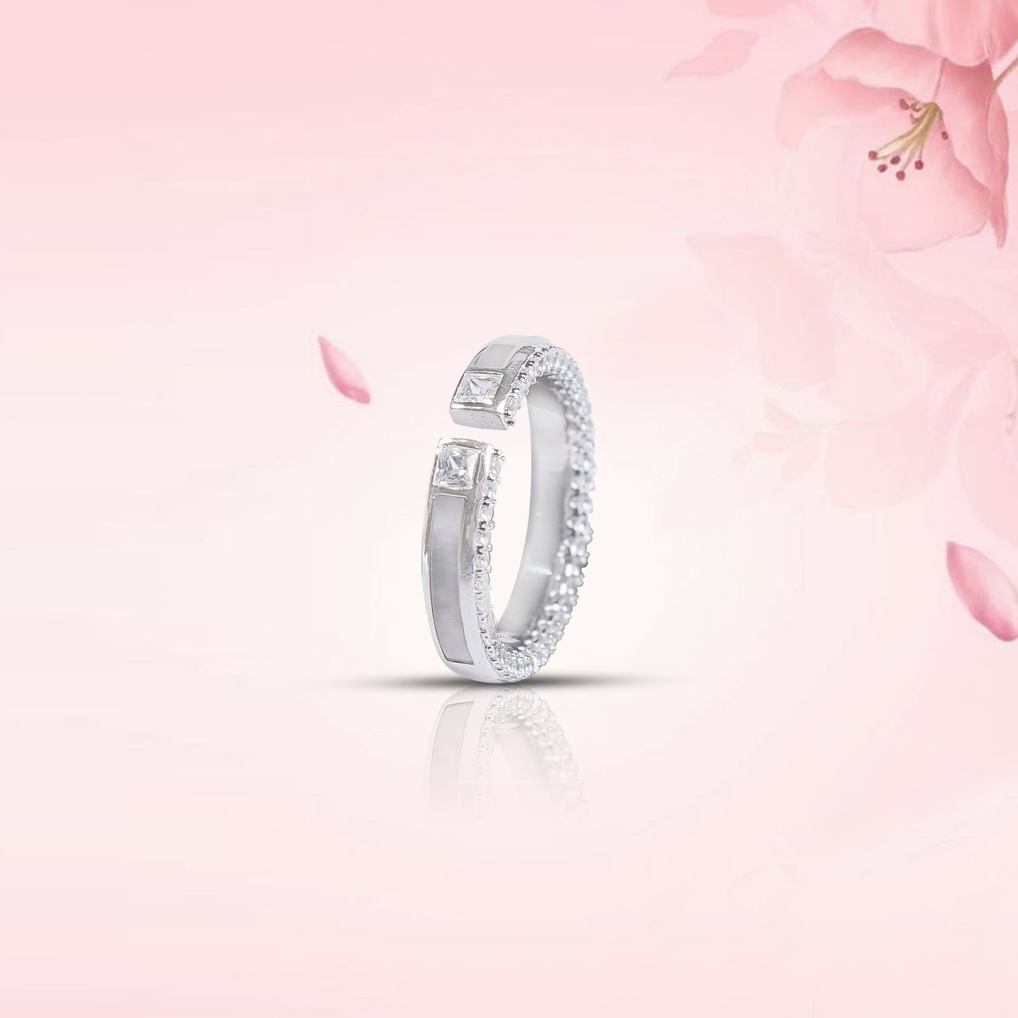 Starlight Cuff Silver Ring