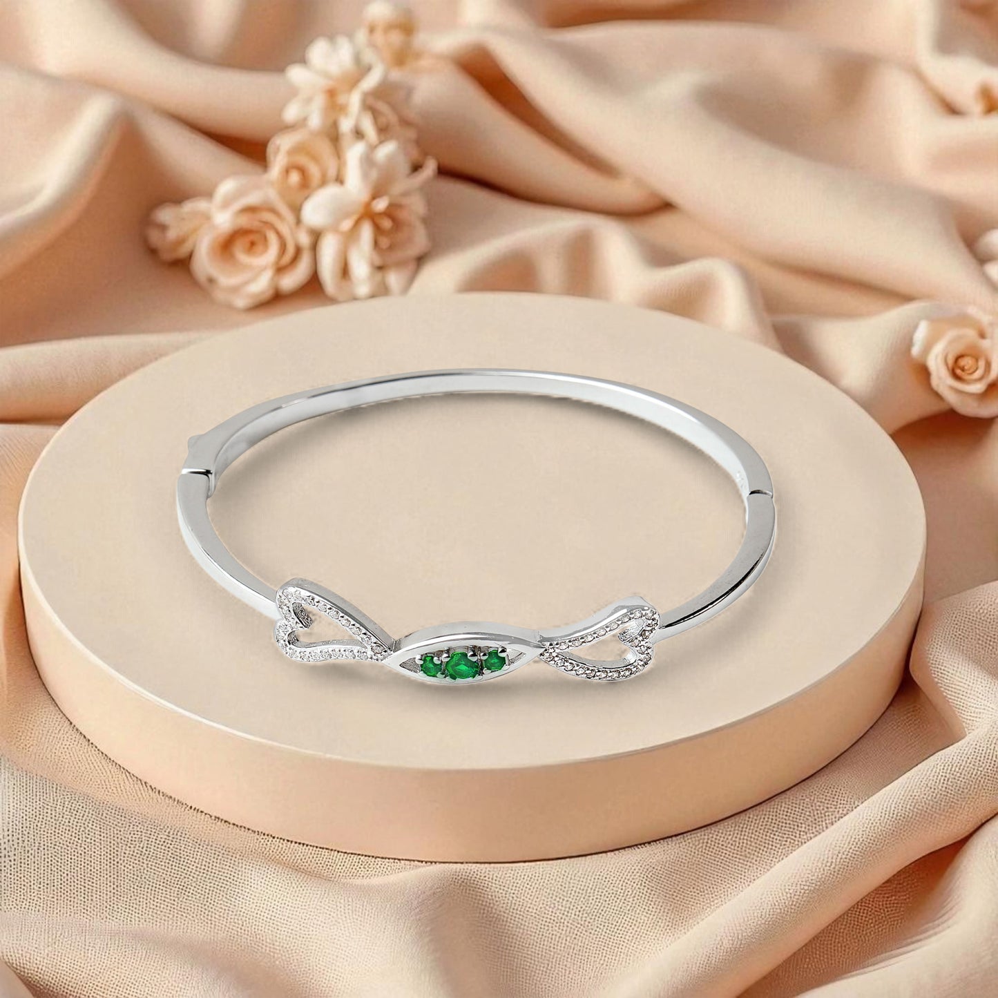 Eternal Heart Sterling Silver Bracelet