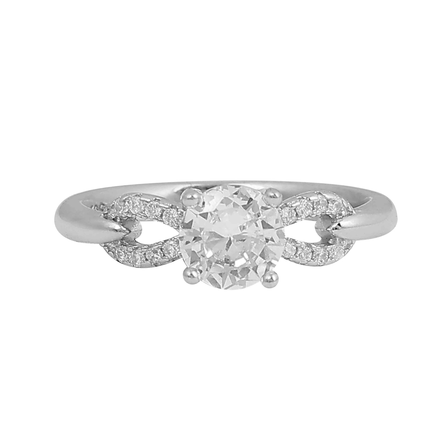 Aryna Radiant Ribbon Silver Ring