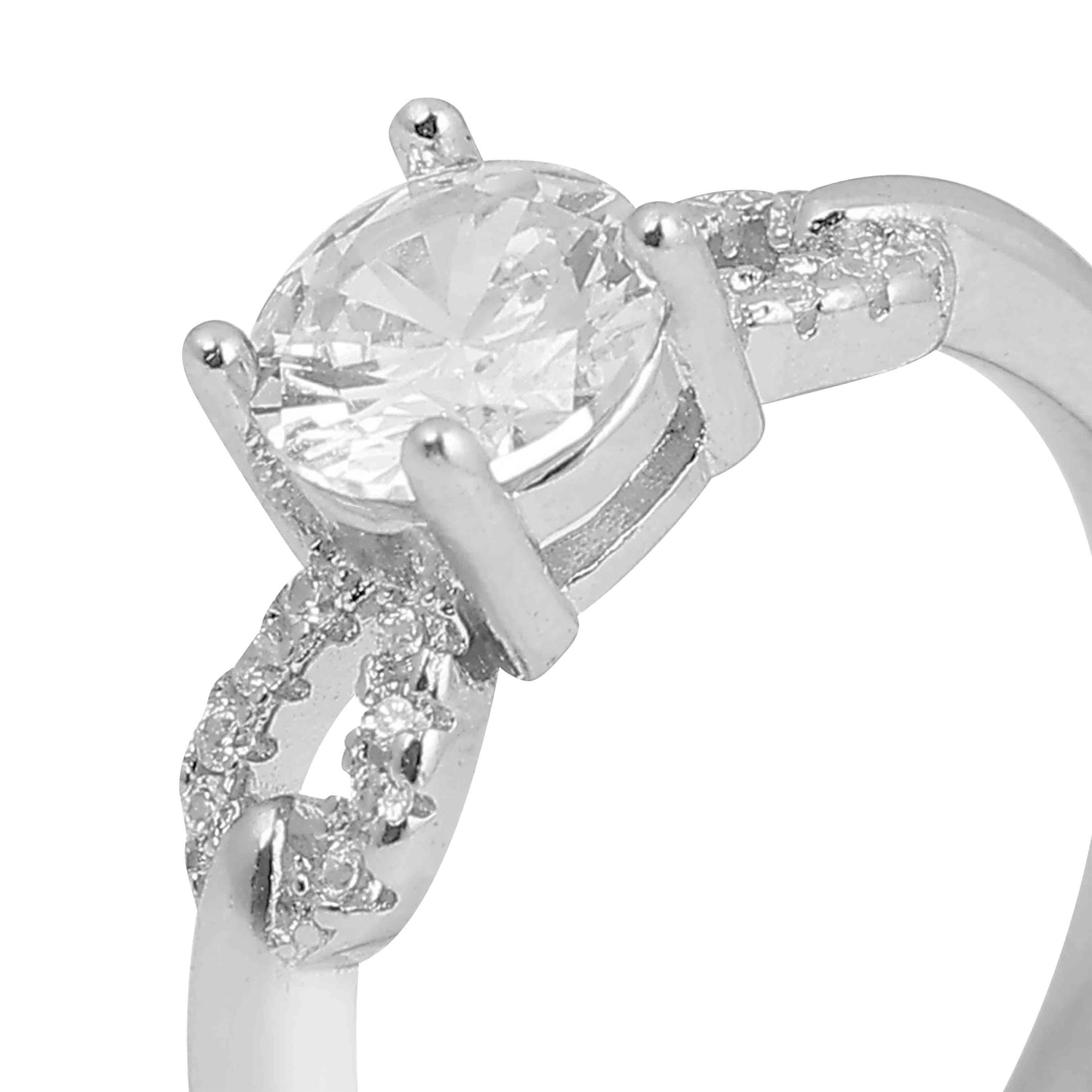 Aryna Radiant Ribbon Silver Ring