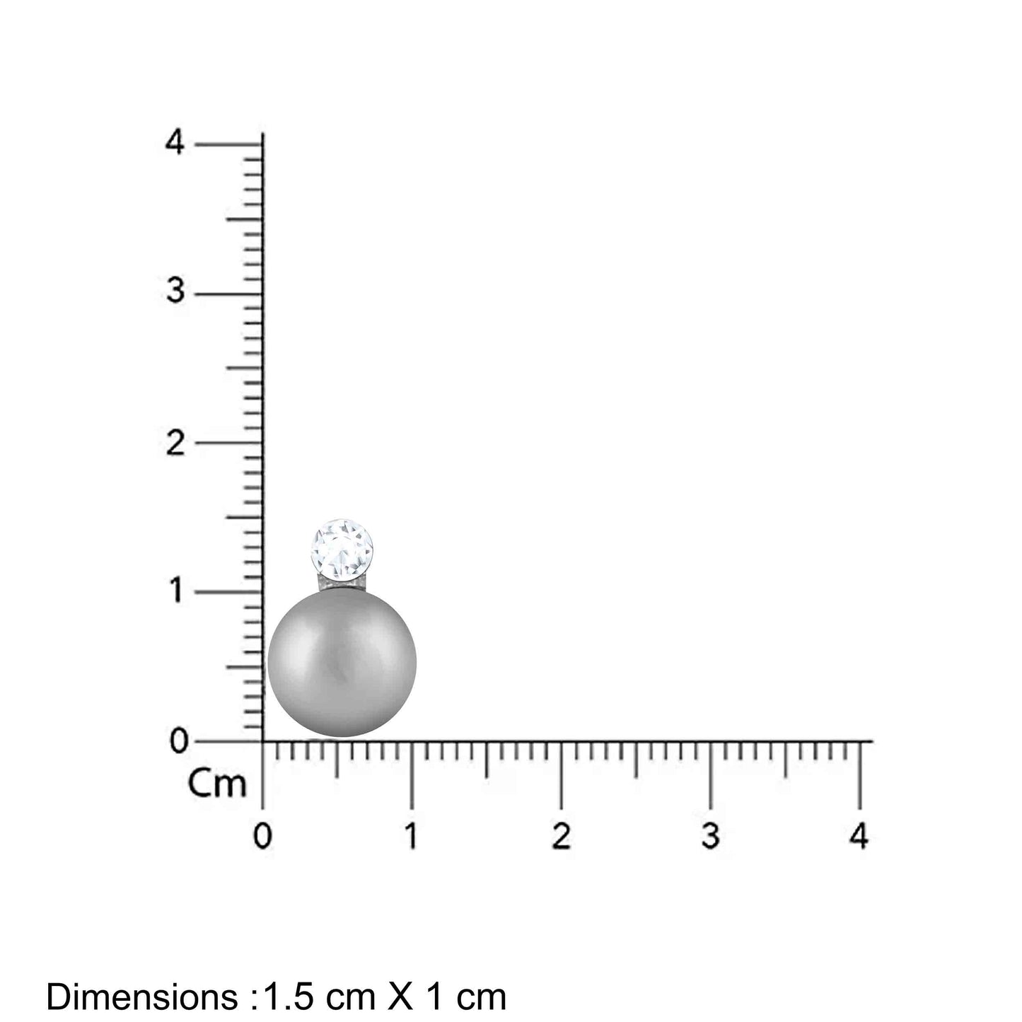 Aryna Classic Pearl Drop Silver Chain Pendant