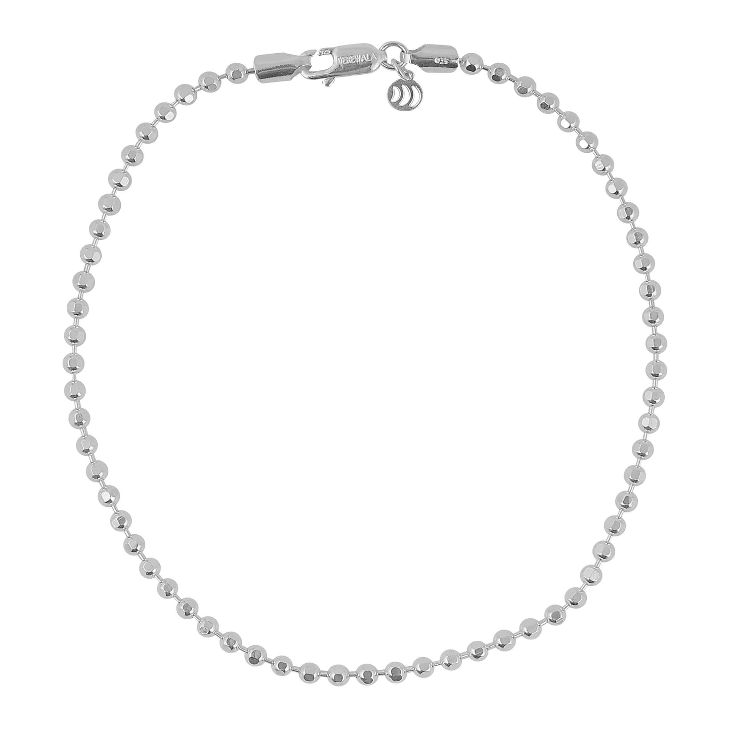Aryna Dewdrop Silver Anklet