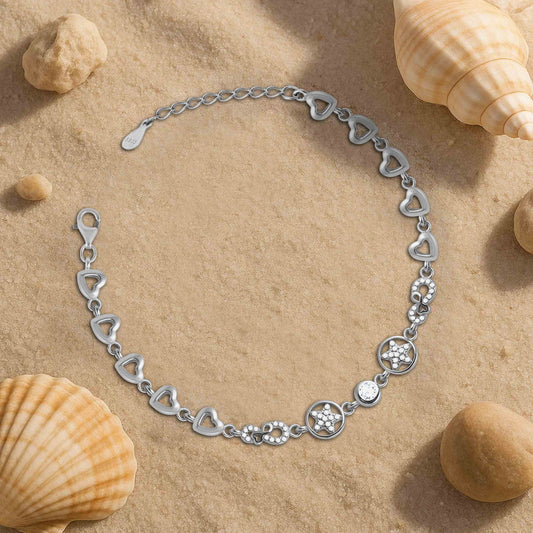 Aryna Coastal Charm Silver Bracelet