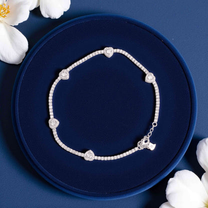 Eternal Hearts Silver Payal