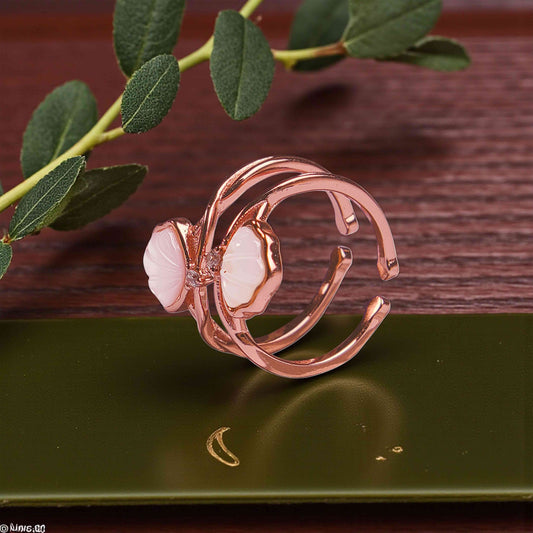 Rose Sterling Silver Toe Rings