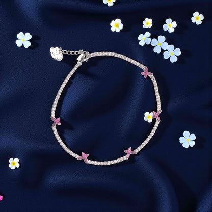 Butterfly Garden Silver Payal