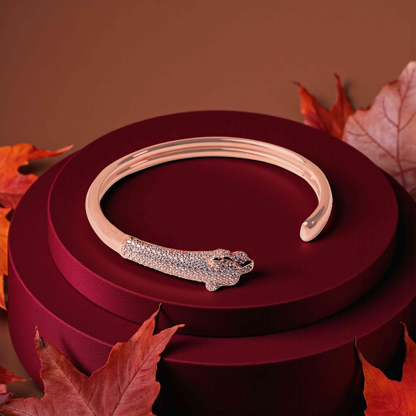 Rose Gold Panther Bracelet