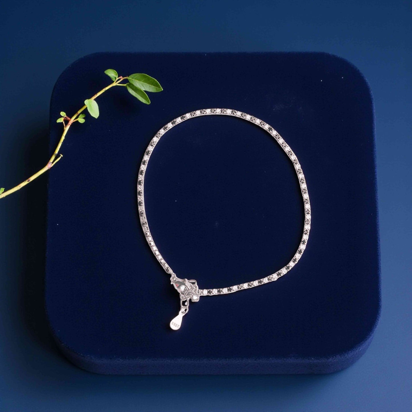 Diamond Line Silver Payal