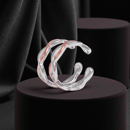 Infinity Weave Sterling Silver Toe Rings