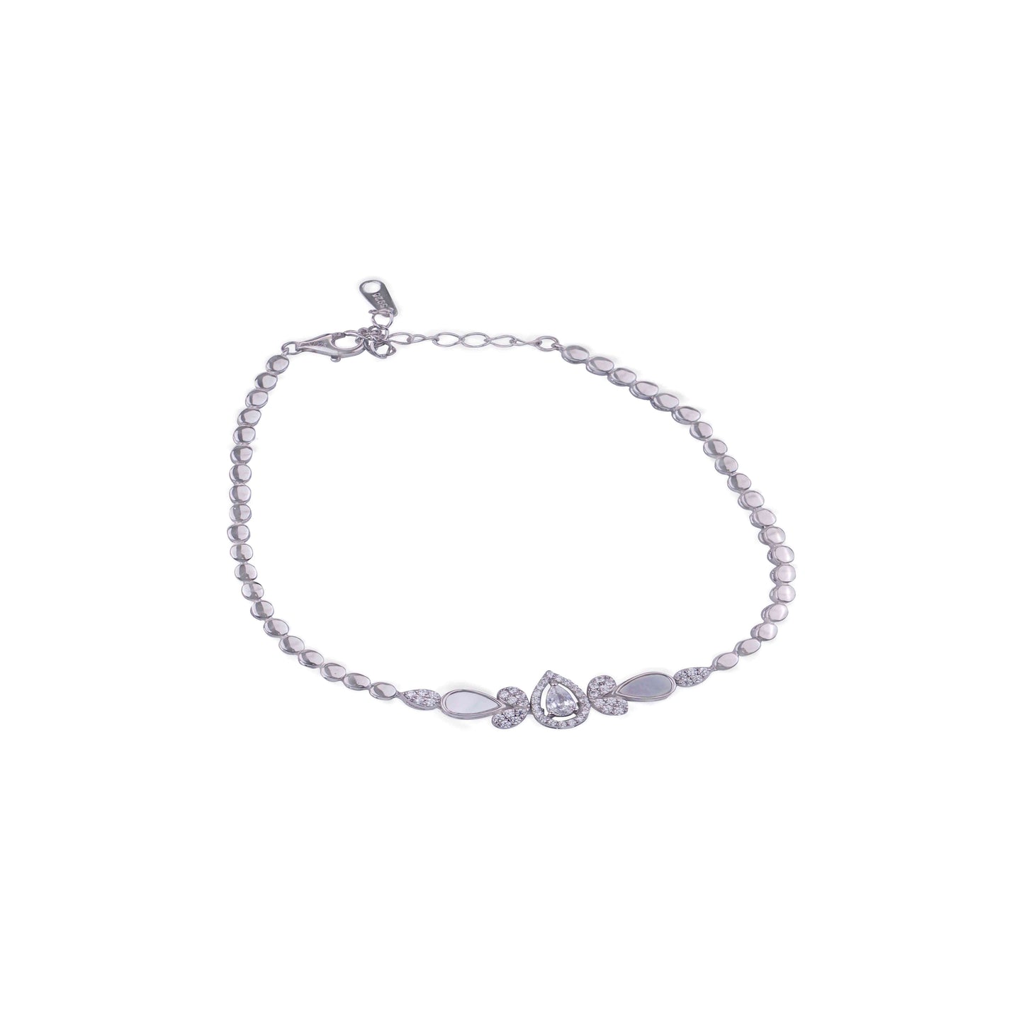 Teardrop Garden Silver Bracelet