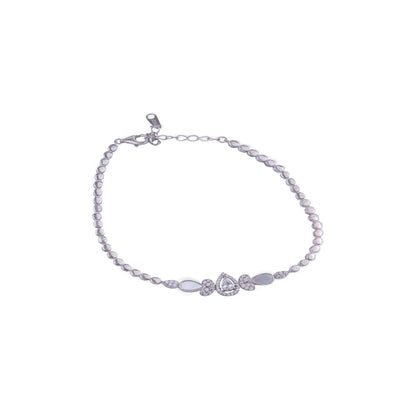 Teardrop Garden Silver Bracelet