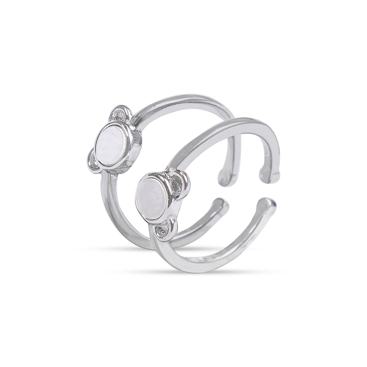 Whimsical Teddy Bear Sterling Silver Toe Rings