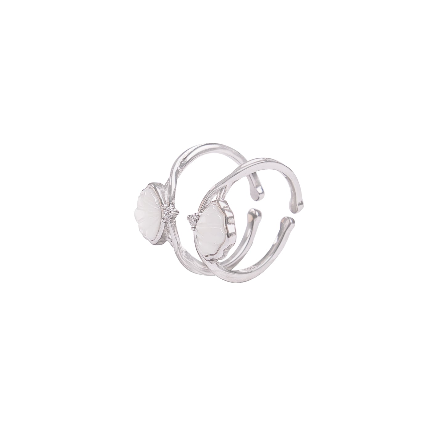Rose Sterling Silver Toe Rings