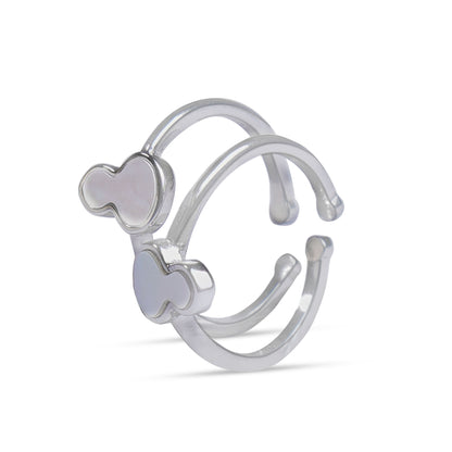 Mother of Pearl  Sterling Silver Toe Rings