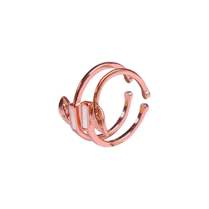 Elegant Vine Rose Gold Toe Rings