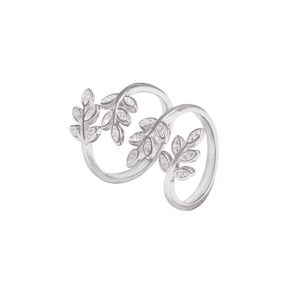 Unique Floral Sterling Silver Toe Rings
