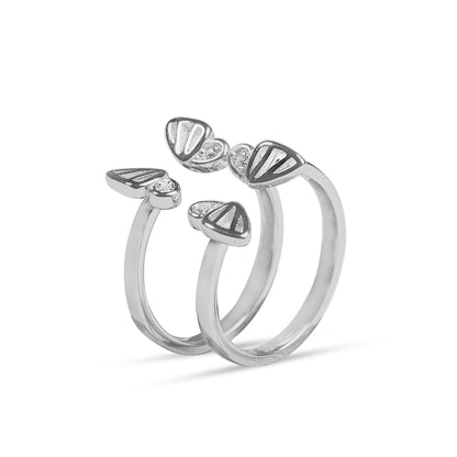 Eternal Leaf Rose Gold Toe Rings