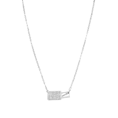 Secret Message Silver Chain Pendant