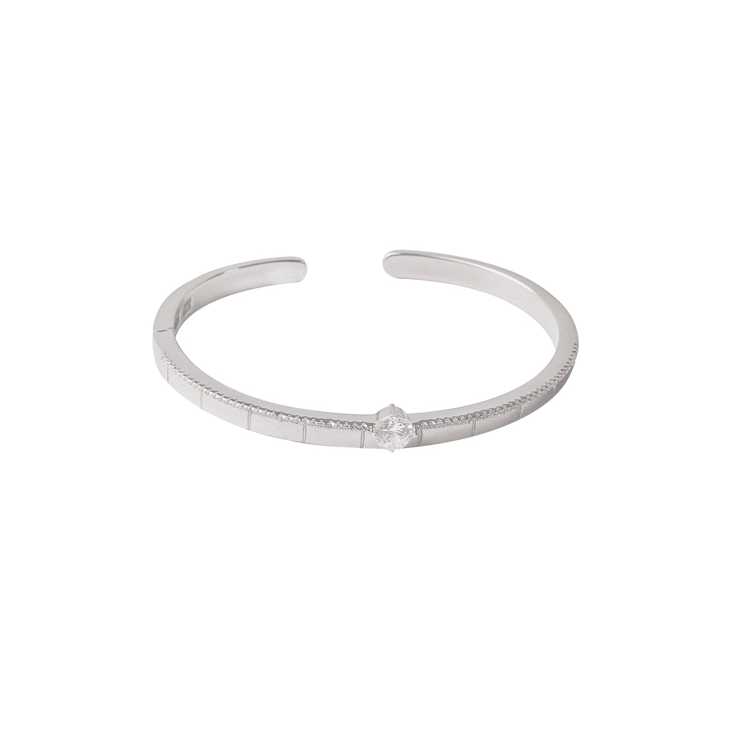 Cosmic Solitaire Silver Bracelet