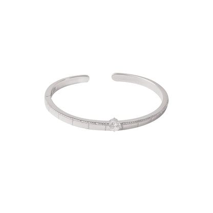 Cosmic Solitaire Silver Bracelet