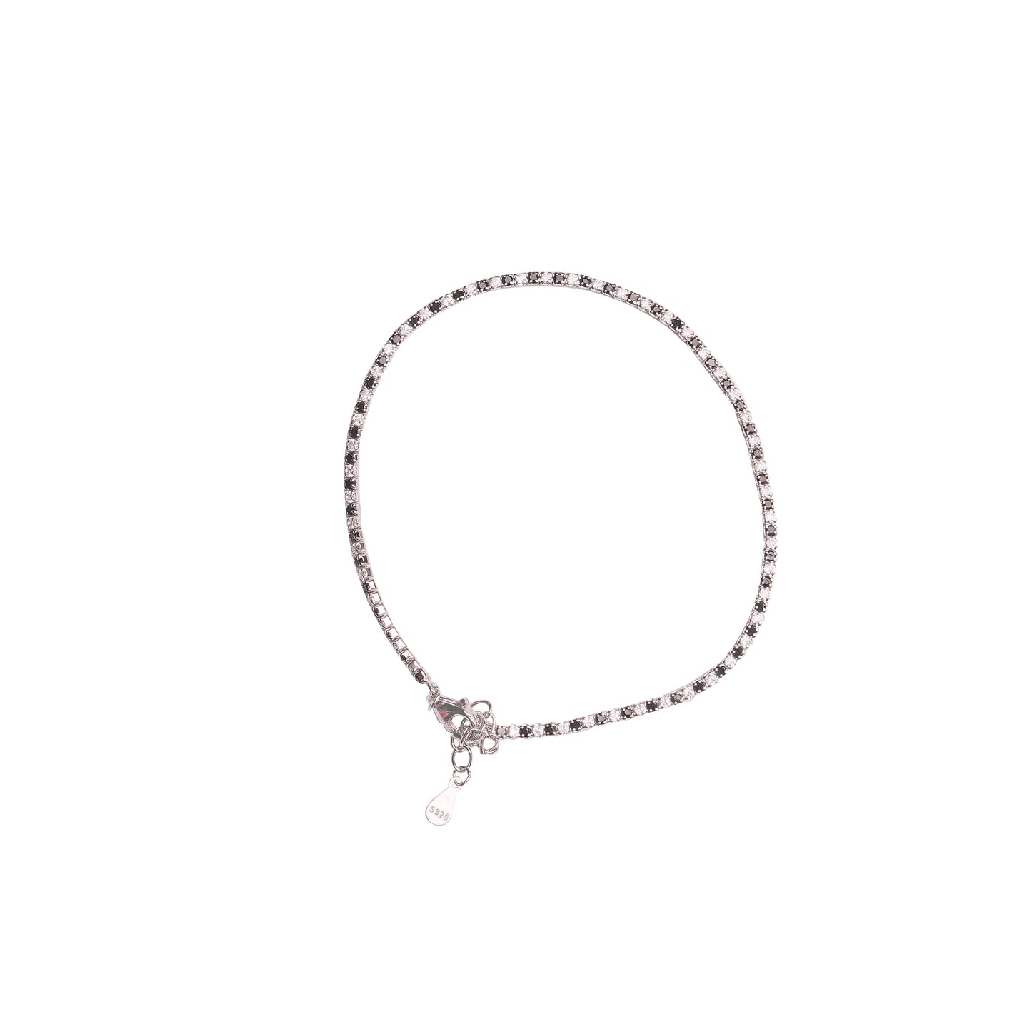 Diamond Line Silver Payal