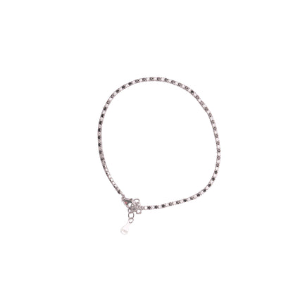Diamond Line Silver Payal