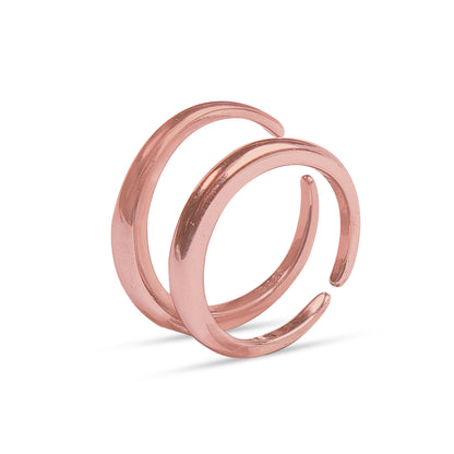 Elegant Band Sterling Silver Toe Rings