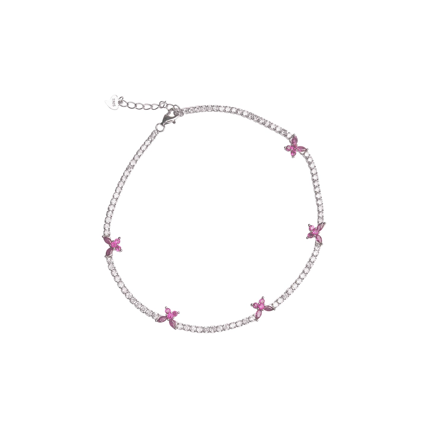 Butterfly Garden Silver Payal