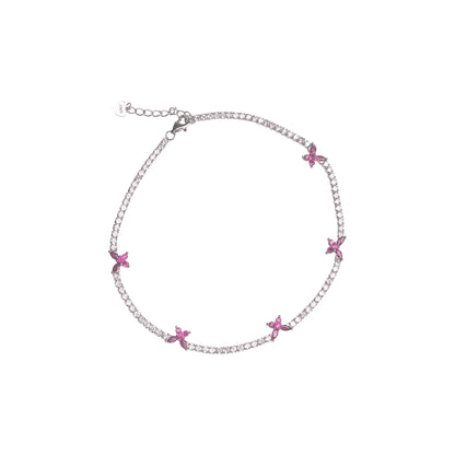 Butterfly Garden Silver Payal