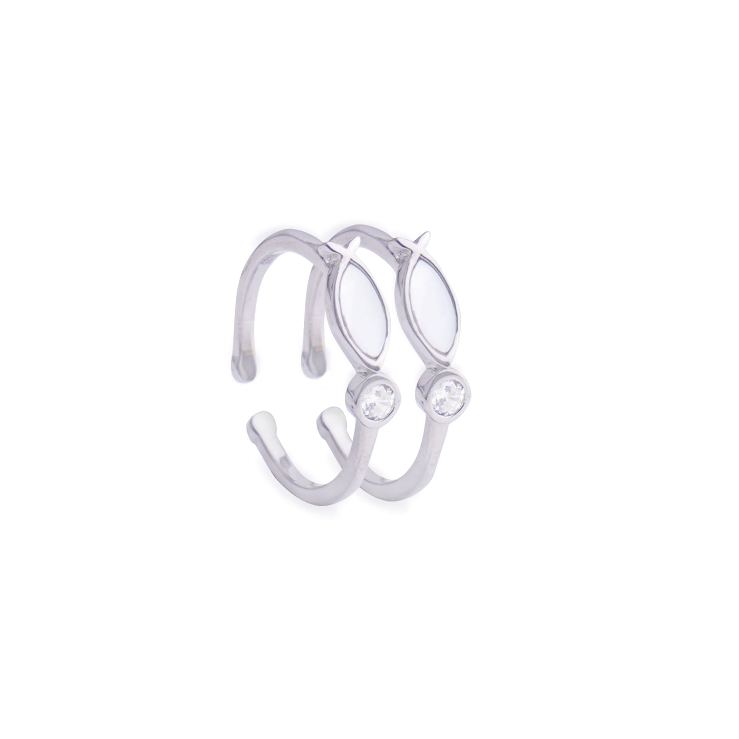 Graceful Petal Sterling Silver Toe Rings