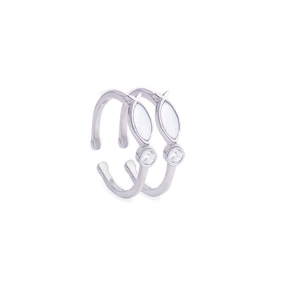 Graceful Petal Sterling Silver Toe Rings