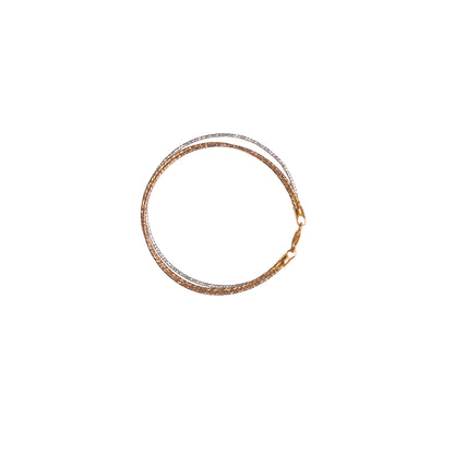 The Golden Braid Silver Payal