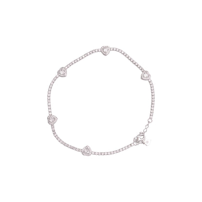 Eternal Hearts Silver Payal