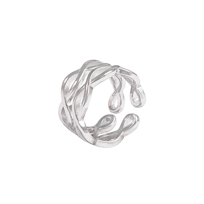 Infinity Weave Sterling Silver Toe Rings
