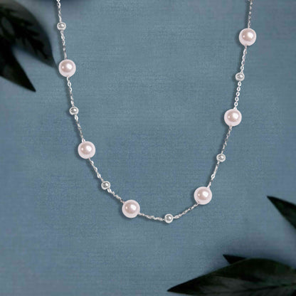 The "Blush Pearl" Sterling Silver Chain