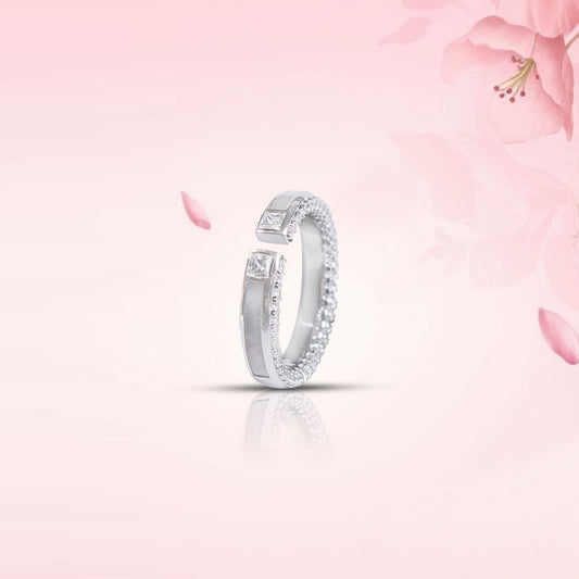 Starlight Cuff Silver Ring
