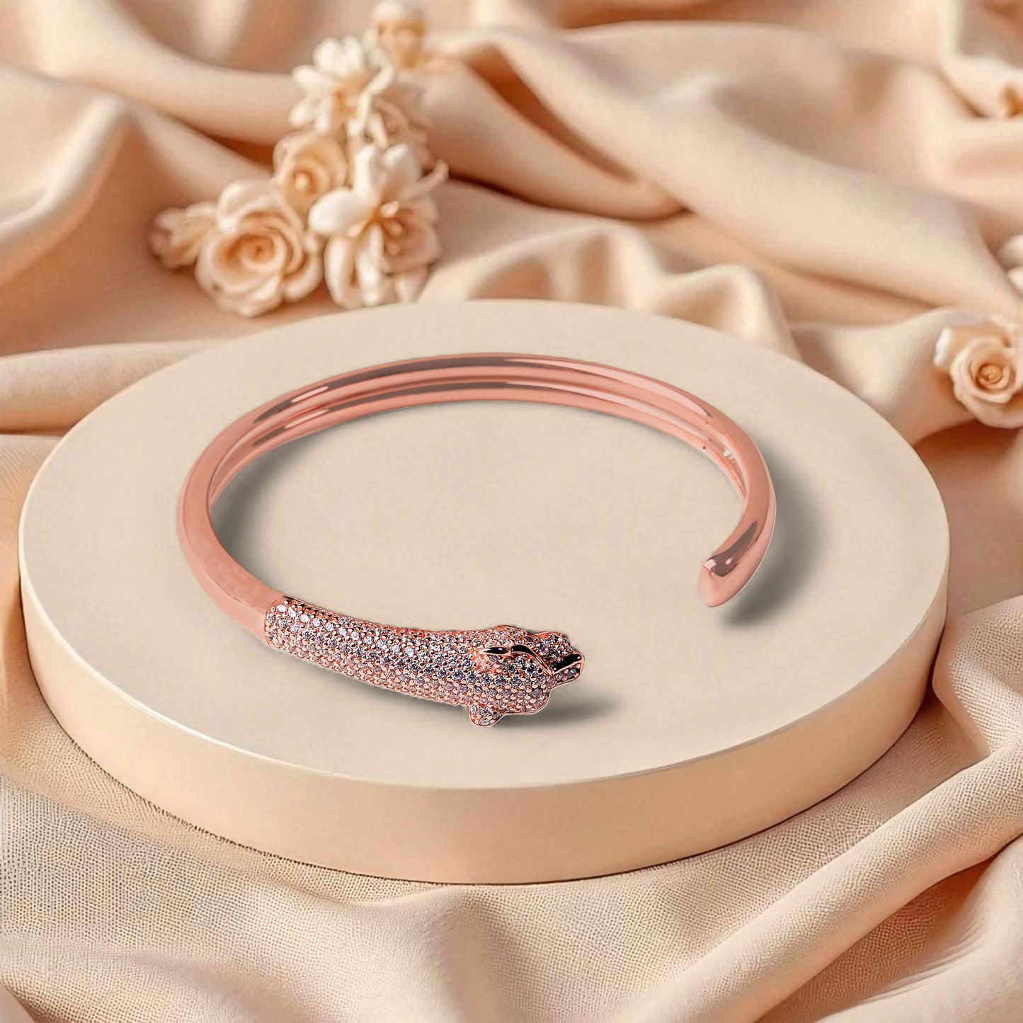 Rose Gold Panther Bracelet