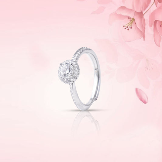 Dazzling Crossover Silver Ring