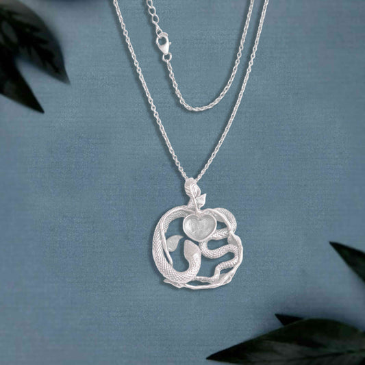 Fluttering Grace Butterfly Silver Chain Pendant