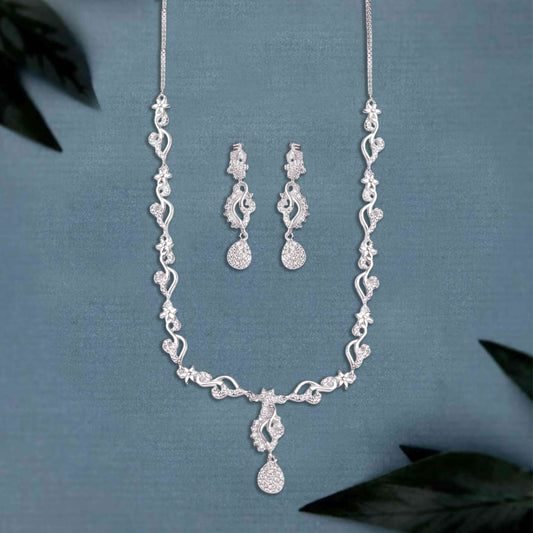 The Peacock Plume Silver Set