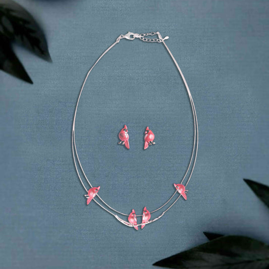 The Lovebirds Silver Set