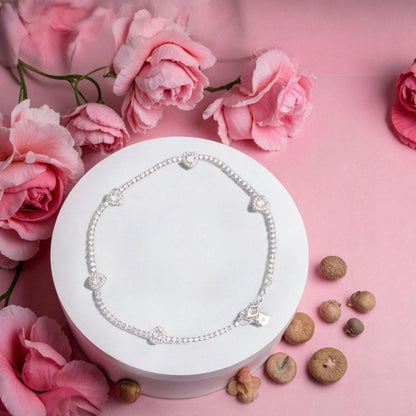 Eternal Hearts Silver Payal