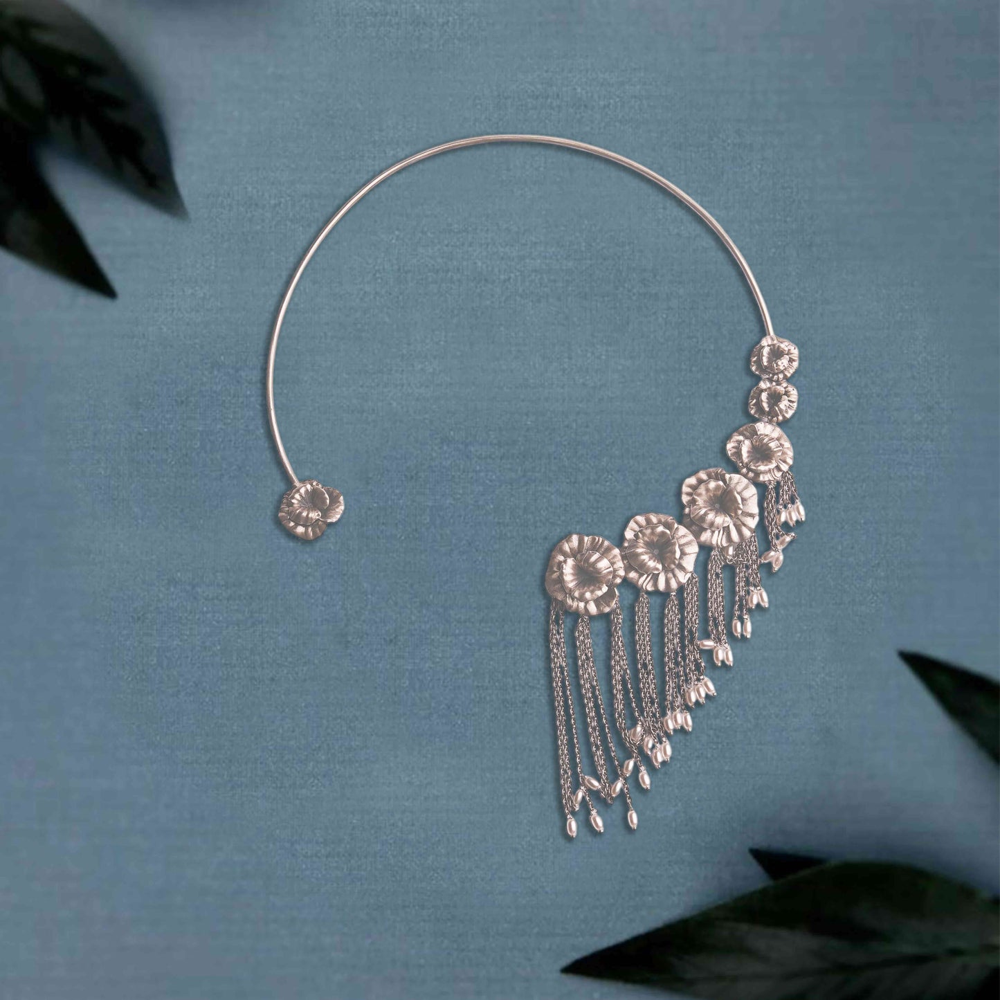 Whispering Leaves Silver Set