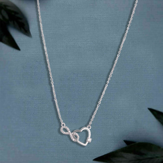 Endless Love Silver Chain Pendant