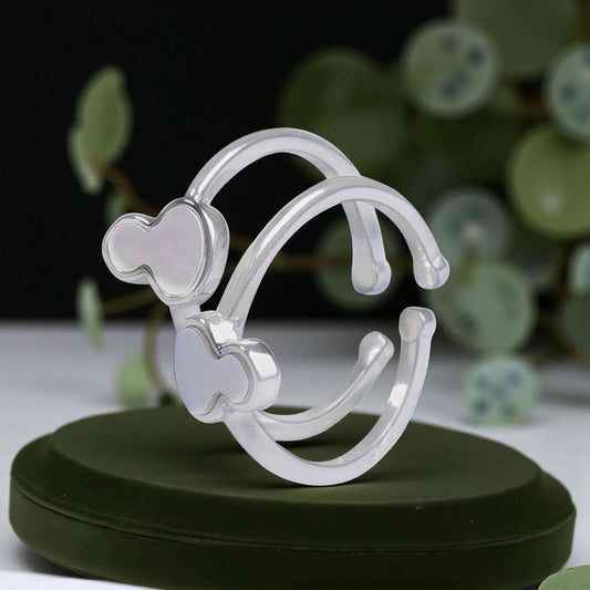 Mother of Pearl  Sterling Silver Toe Rings