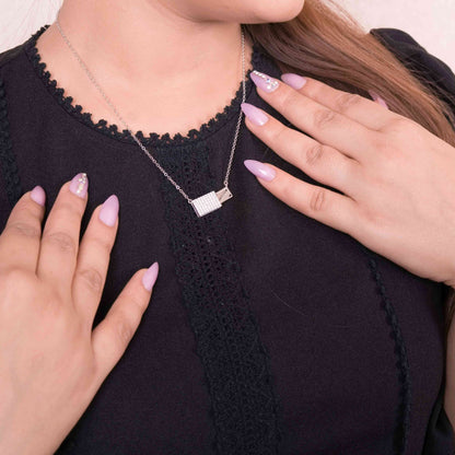 Secret Message Silver Chain Pendant