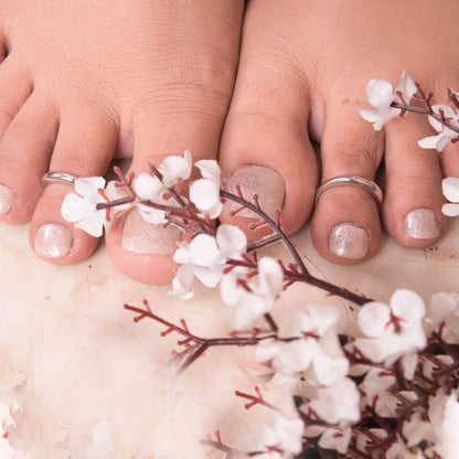Elegant Band Sterling Silver Toe Rings