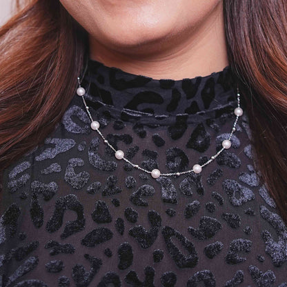 The "Blush Pearl" Sterling Silver Chain